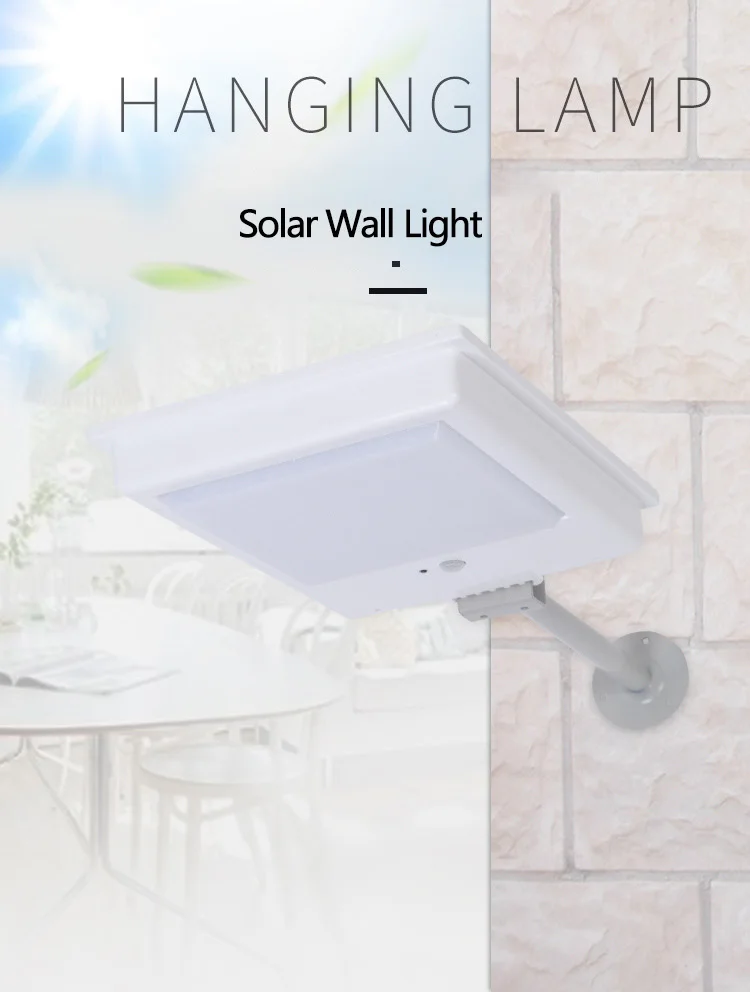 

New Solar Garden Light Motion Sensor Outdoor Wall Light Waterproof Led Solar Light Outdoors Solar Garden Light Aplique Exterior
