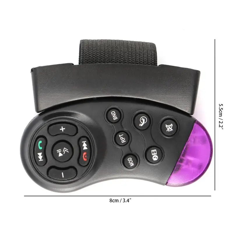 Black-Portable-11-Key-Controller-Car-Steering-Wheel-Controller-Car-MP5-Multimedia-Player-DVD-Car-Steering (6)