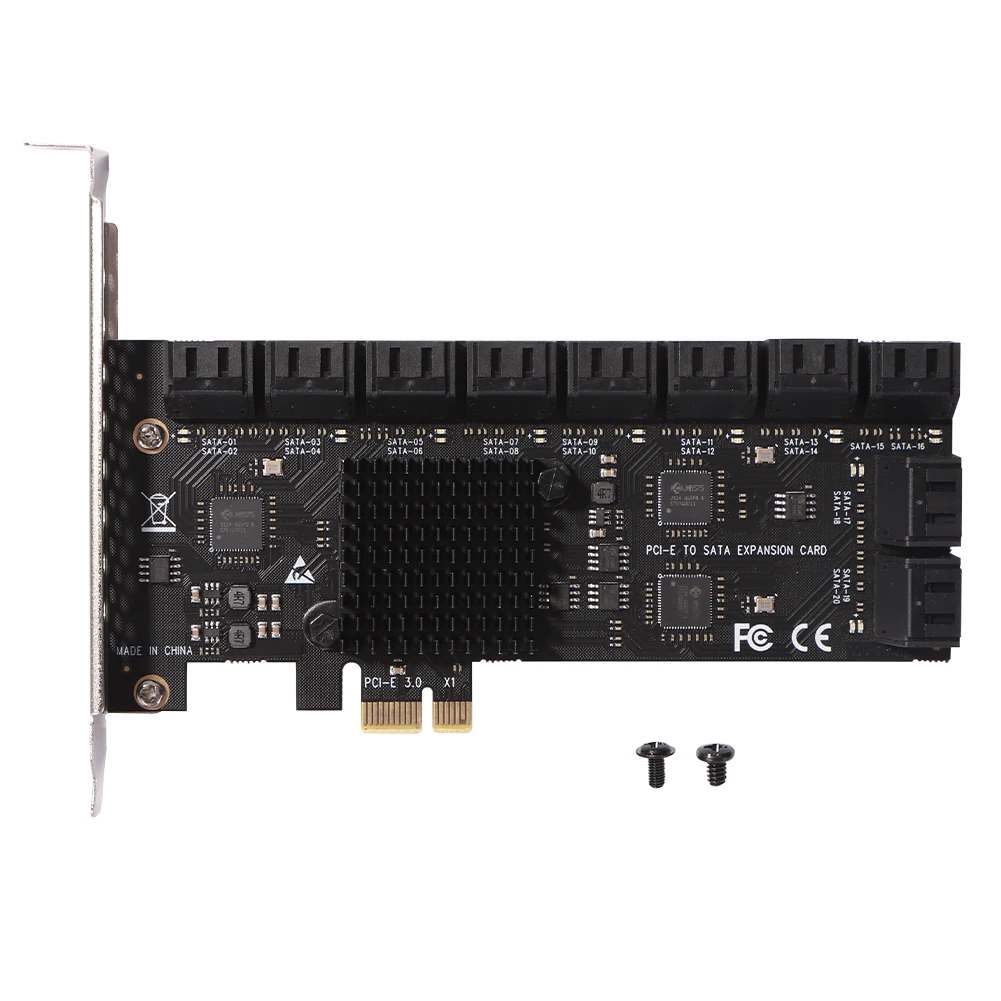 Pci-express X1 To Sata 3.0 Controller Expansion Card For Desktop Pc 6gbps  High Speed Sa3112j Pcie Adapter 12 Port - Add On Cards & Controller Panels  - AliExpress