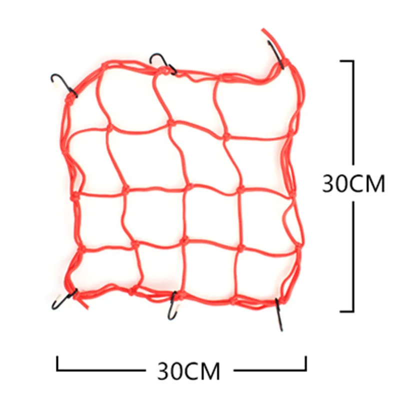 Motorcycle Luggage Net Bike 6 Hooks Hold down Fuel Tank Luggage Mesh Web Bungee CBR250 CR250400 CB400 VTEC XJR400 ZRX400