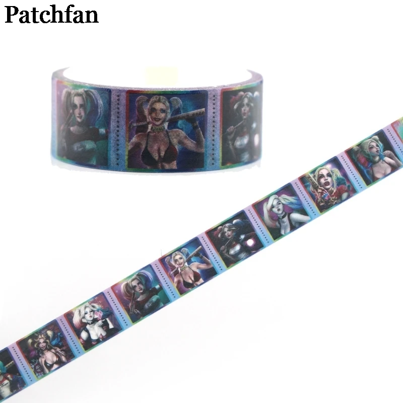 20 шт./лот Patchfan отряд самоубийц Харли Квинн Винтаж забавные DIY Скрапбукинг малыш Васи клейкие ленты бумага маскировки стикеры Пастер A2219
