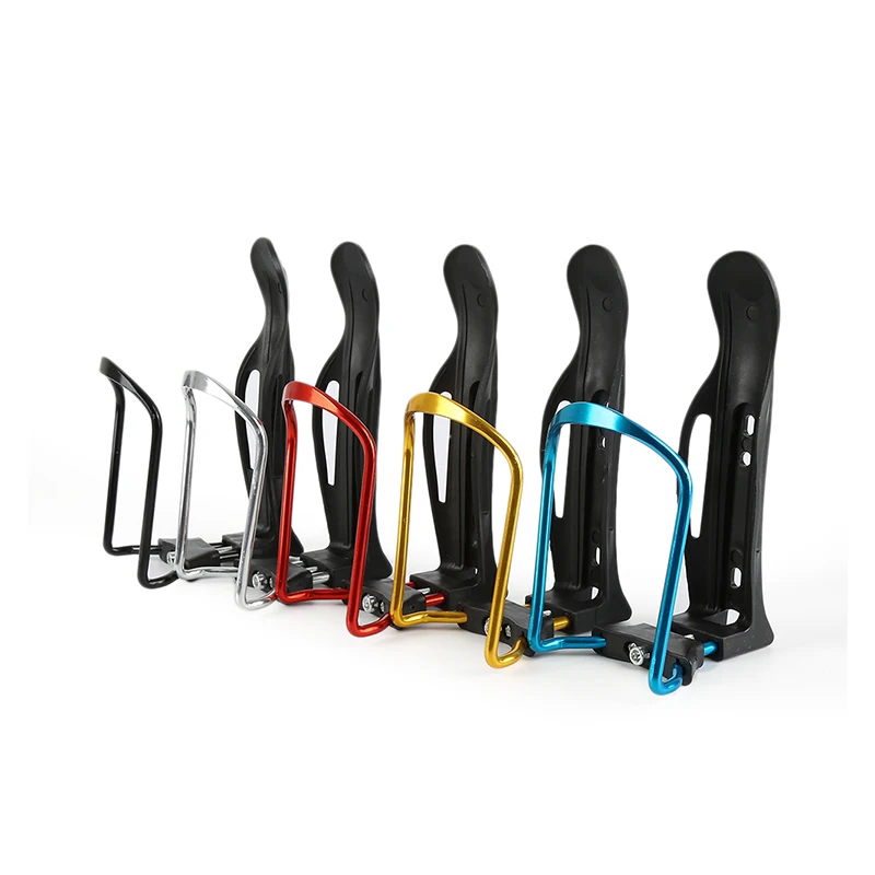 Creative Practical Colorful Aluminum Alloy Bicycle Kettle Holder Bottle Cage Adjustable Mtb Road Bike Mounted Water Bottle Clips