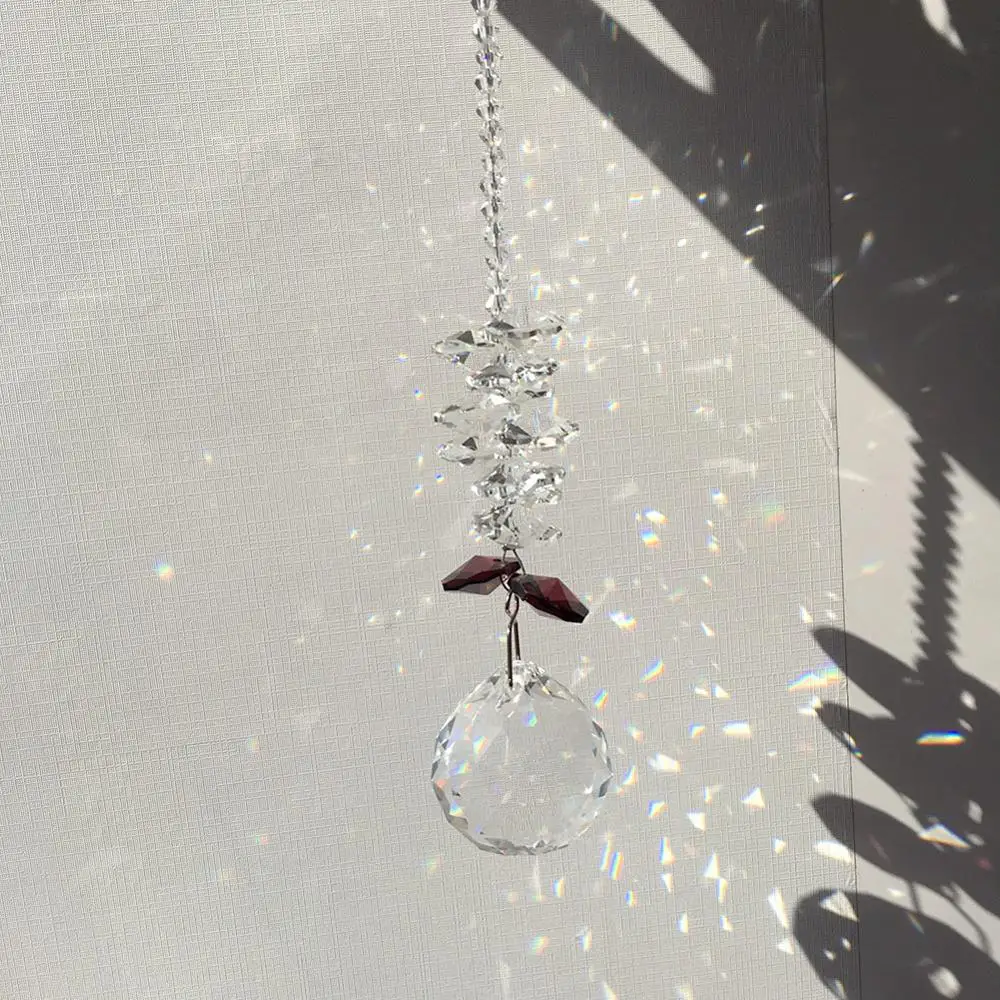 30 мм Хрустальное окно солнцезащитный Ловец коллекция бисера Suncatcher домашний и садовый декор Радужный производитель, прозрачные хрустальные призмы