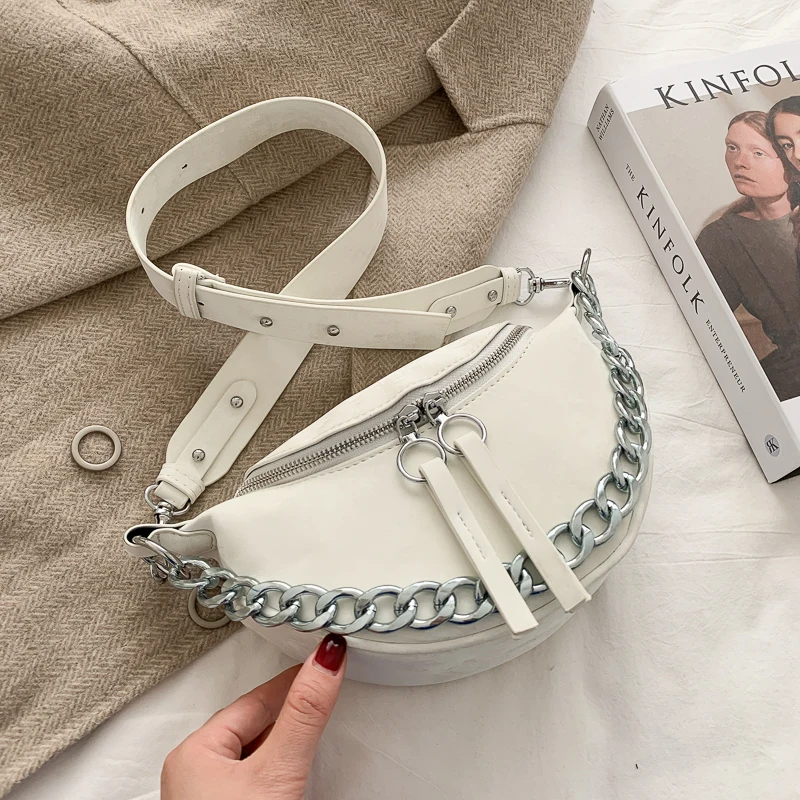 

New Solid Color Small PU Leather Crossbody Bags For Women 2020 Winter Chain Small Shoulder Simple Bag Female Phone Ladies Purses