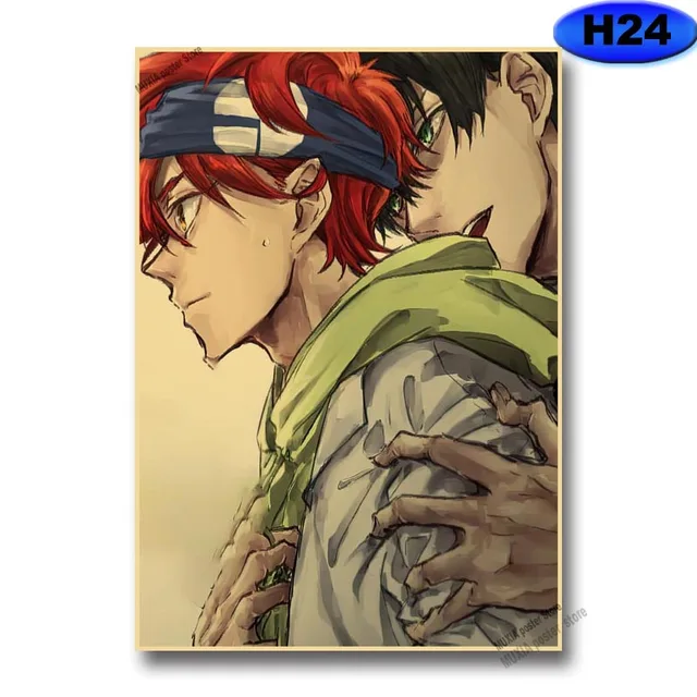 Vintage SK8 The Infinity Poster Kraft Paper Anime Posters Wall Stickers Home Decor Study Bedroom Bar Cafe Decoration Painting H24