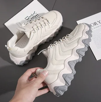 

Women's 39--44 spring and summer sponge cake shoes thick bottom retro dad shoes men's casual shoes sports casual shoes Z419