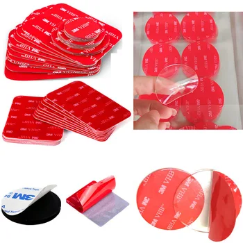

3M 10-100PCS Black Tape Rubber Foam Transpare Double-Sided Adhesive Strong Paste Surface Red Gray Bottom Office Stationery Tape