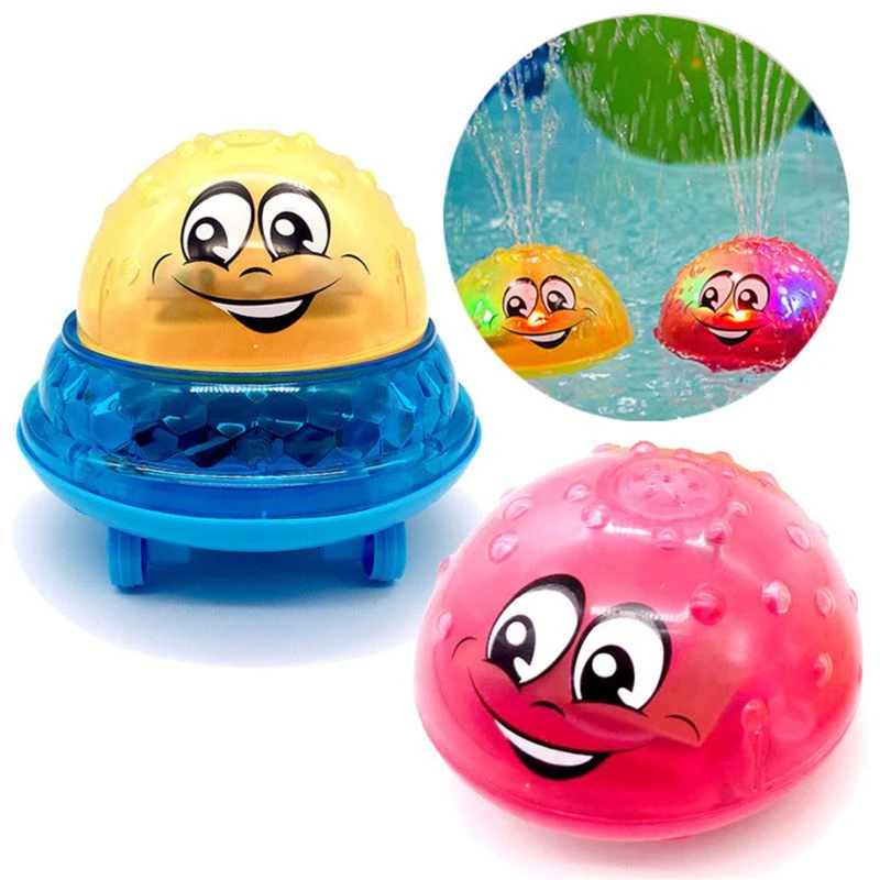 Juguetes de para bebés y bola giratoria con música y agua pulverizada, juguete de verano para jugar al de baño| - AliExpress