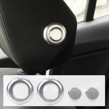 

CITALL Car Chrome Front Seat Headrest Post Trim for BMW 3 4 Series 2013 2014 2015 2016 F30 F31 F34 F36