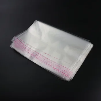 

100pcs 30 * 40cm Clear Plastic Cello Bags Grip Peel & Seal Strong Packing Self Adhesive Cellophane Bag