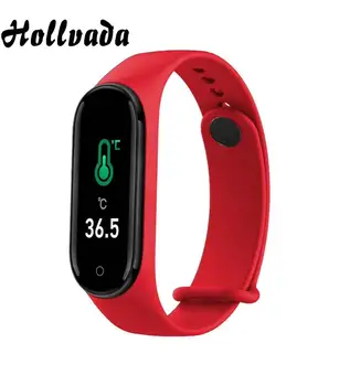 

Smart Band M4 Pro Color Screen Body Temperature Distance Call Reminder Remote Camera Activity Tracker Smart Band Bracelet