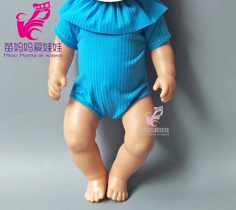 18 дюймов девочка кукла зима длинный рукав пижамный комплект одежда и штаны для новорожденных куклы комплект одежды для сна