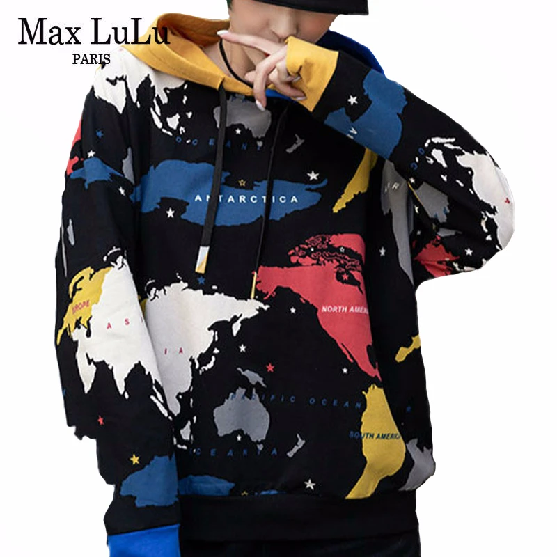 Новинка 2020 весенние женские свободные толстовки Max LuLu в Корейском стиле Женские