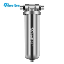 WHEELTON Wholehouse фильтр для предварительной очистки воды SUS304 фильтр для оболочки осадка Защита от ржавчины домашняя вода 8000л/ч достаточно для коф...