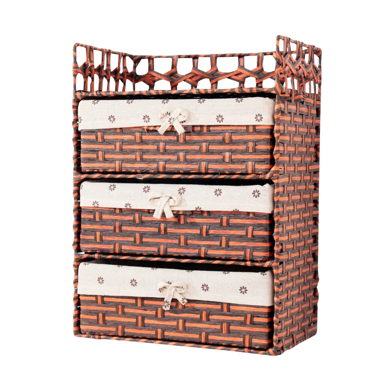 Small Wicker Storage Drawers