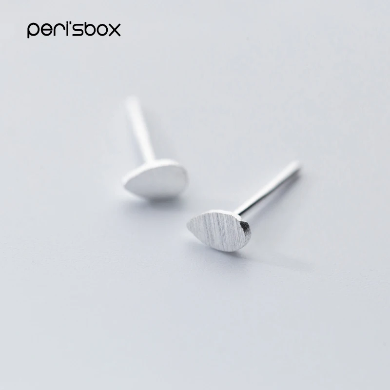 Peri'sBox Boho Стерлинговое Серебро 925 пробы Мини Серьга-гвоздик капля серьги цельные