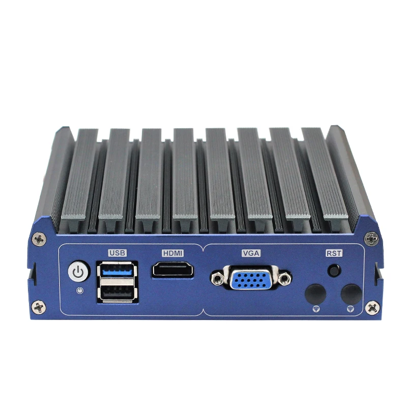 4 lan ультратонкий безвентиляторный intel baytrail J1900 Мини nano ПК с linux/win7/win8 os поддержка функции pfsense и AES-NI