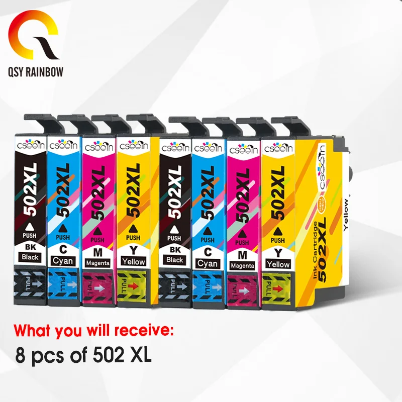 8 упаковок совместимый картридж замена для EPSON T502 T502XL с Epson Wrokforce wf-2865 wf-2860 |