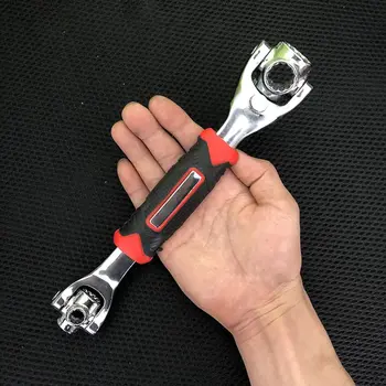 

Tiger Wrench 8 in 1 Tools Socket Works with Spline Bolts Torx 360 Degree 6-Point Universial Furniture Car Repair 25cm only red 4