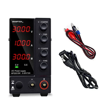 

Bench Source 30V 10A Laboratory DC Power Supply Adjustable Stabilized power supply 60V 5A regulated variable source Wanptek DIY
