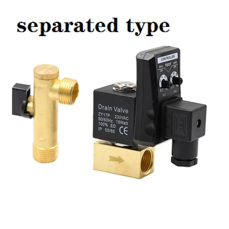 Auto Timed Electric Air Compressor Water Trap Condensate Drain 1/2" AC