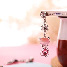 3,5 мм Jack Cat хрустальный колпачок для наушников Пробка против пыли