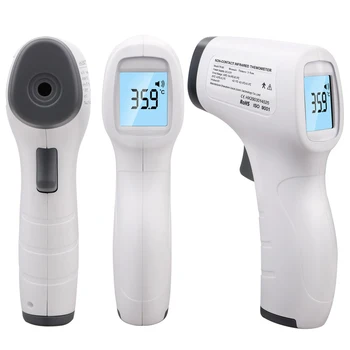 

Handheld Digital Non-Contact Temperature Gun Infrared Forehead Thermometer Body LCD Backlight Temperature Meter Tester