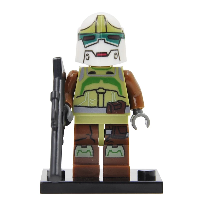 Мандалорское драже popping Boba Мандалорское одной продажи Star Wars рисунок Джанго Фетт pre vizsla Набор строительных блоков Модель бобба Фет игрушки - Цвет: ba Fett