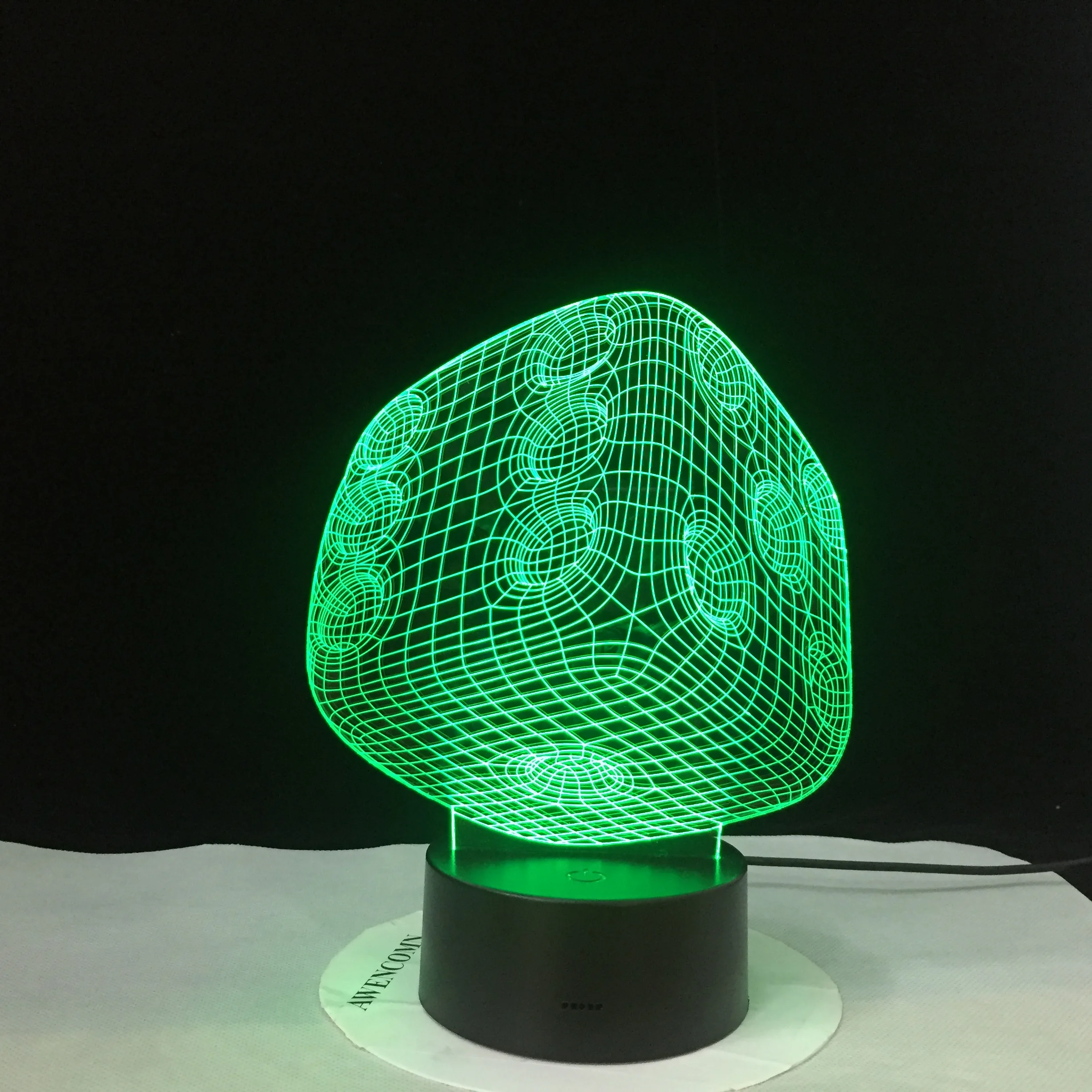 Acrylic Poker Dice Light 3D Night led Children Nightlight Colors Changing Table Desk Lamp Decor USB Touch Sensor 1636 | Лампы и