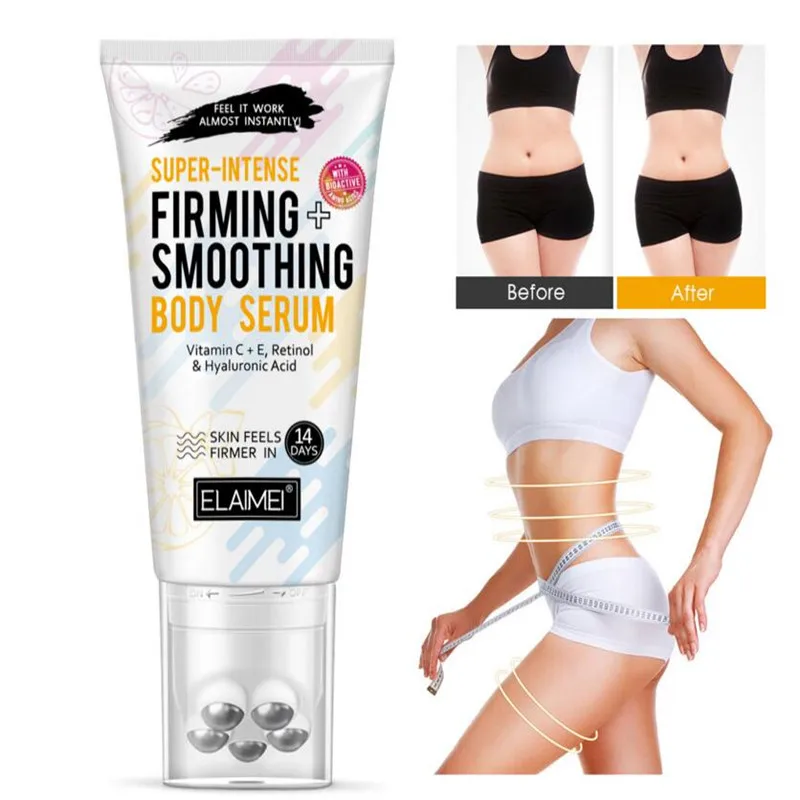 ELAIMEI 3D Women Slimming Cream Firming Elastic Rolling Beads Massage Slim Cream for Whole Body