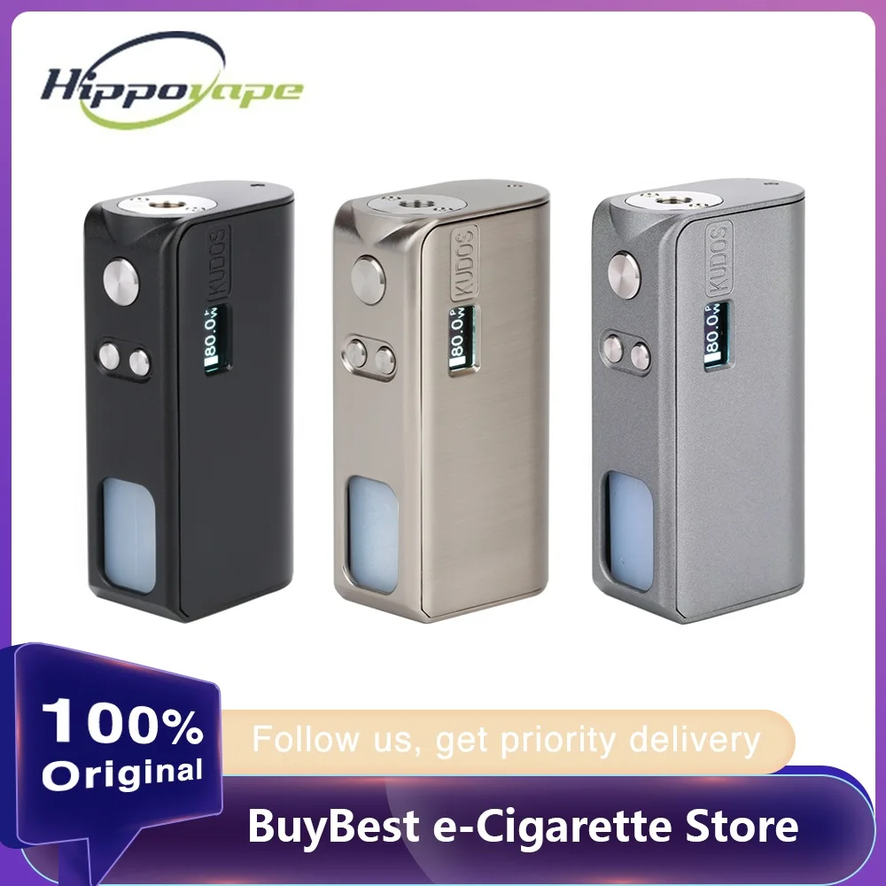 Оригинальный мод Hippovape Kudos 80 Вт Squonker питание от одной батареи 18650 и флакона 7 5 мл
