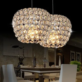 

Modern LED Small Crystal Chandelier Crystal Lights Kitchen E27/26 Chandelier for Kitchen Restaurant hanging Light Fixtures