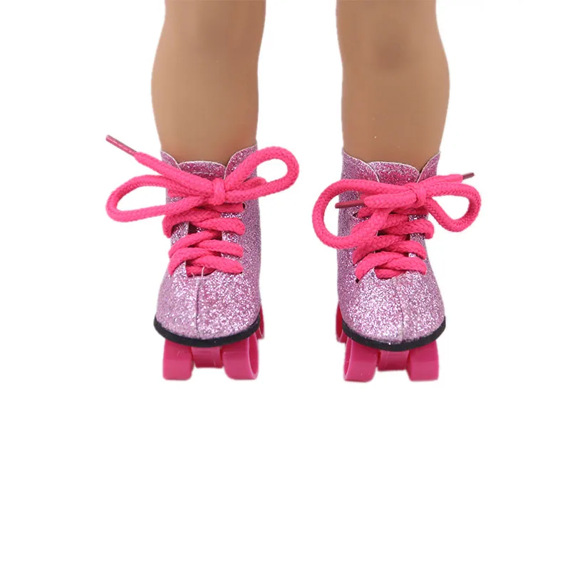 7.5 cm Doll Skates Shoes Clothes For American 18 Inch Girl 43 cm Born Baby Doll Items Accessories Nenuco,Toys