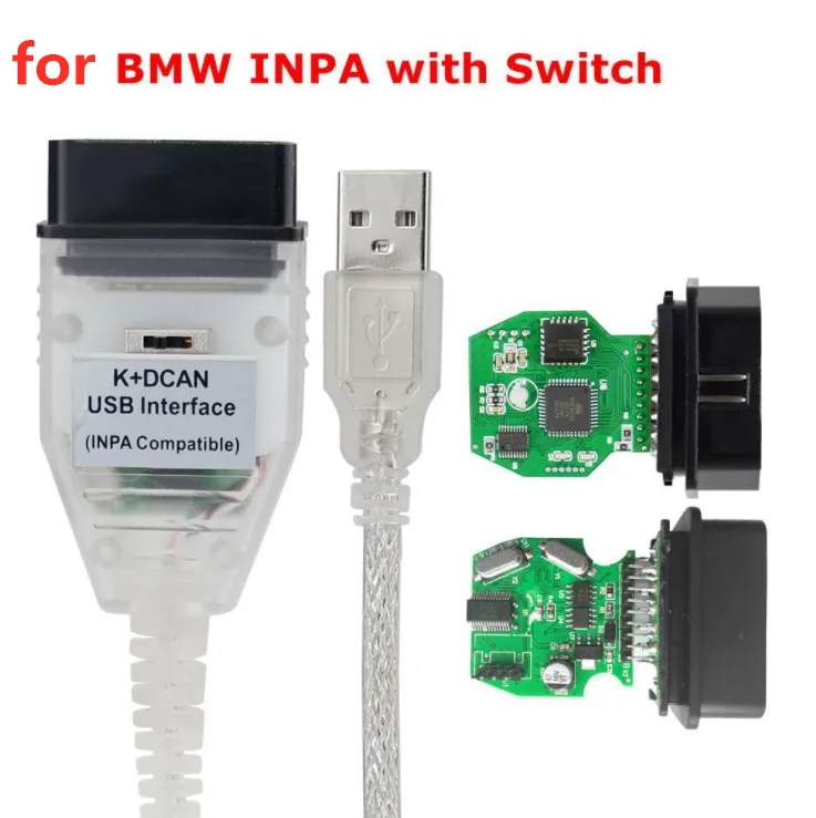 Диагностический кабель для BMW INPA K DCAN переходник OBDII + USB интерфейс Ediabas D CAN OBD2