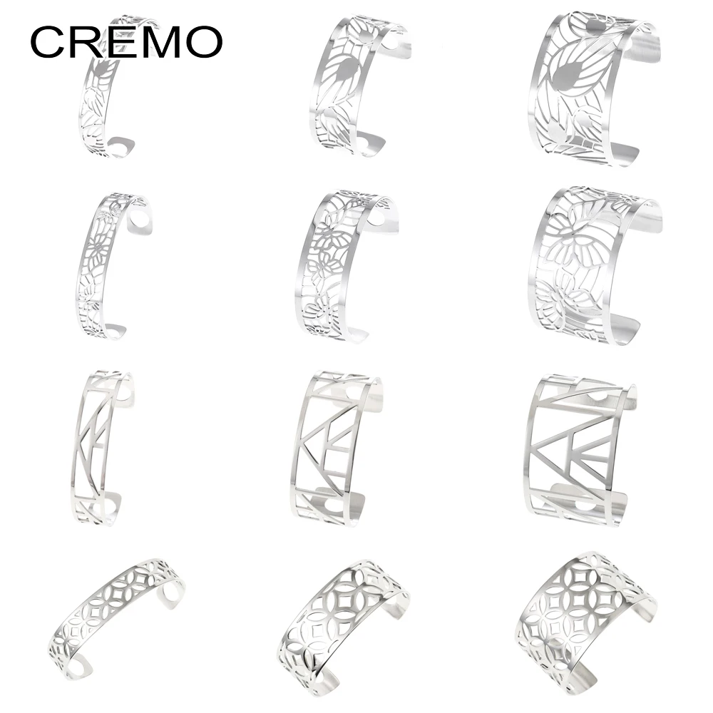 Cremo Volute браслеты на запястье браслеты из нержавеющей стали браслеты геометрические минималистичный браслет Bijou Femme Manchette Pulseiras