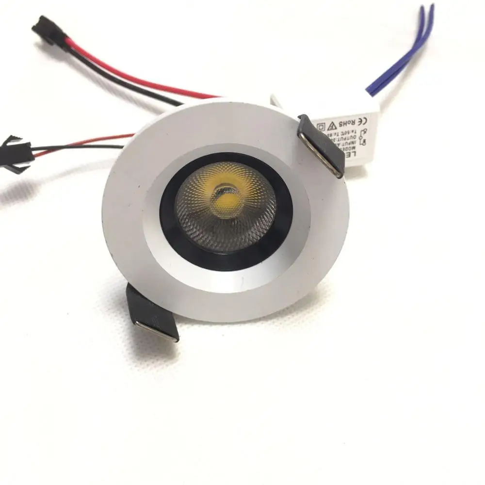 3 Вт Rushed Real Luces Led 10 шт./лот мини светодиодный светильник белый круглый точечные потолочные светильники панельный светильник встраиваемый алюминиевый светильник Теплый