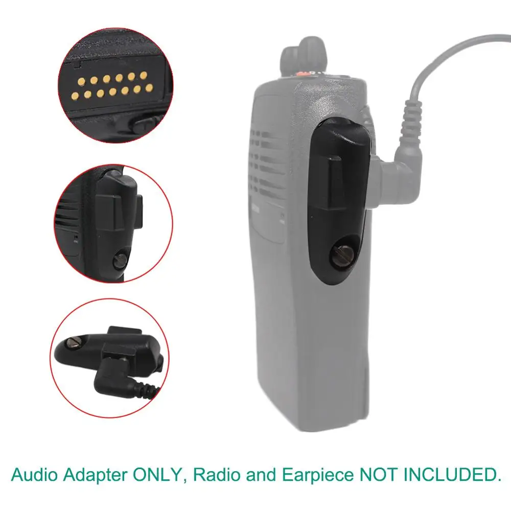 HLN9716D 2 шпильки аудиоаксессуары адаптер для Motorola GP340 GP328 PTX700 HT750 HT1250 PRO5150 PRO7150 PRO5450 GP338 GP380 GP360