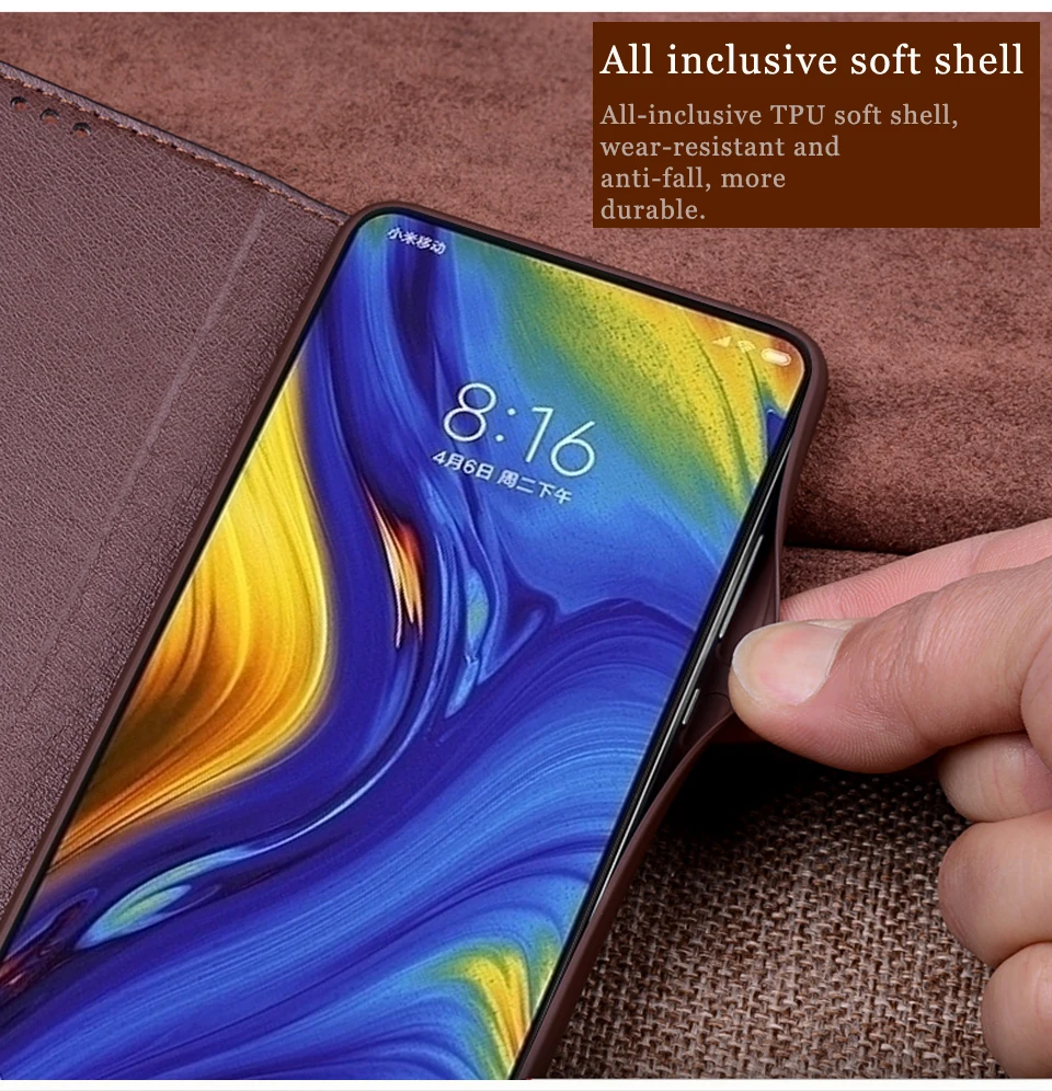 Флип-чехол для Xia mi x 2 2 s, Магнитный чехол из натуральной кожи для Xiaomi mi x 3 5G, чехол s, кожаный чехол для телефона, чехол s Fundas