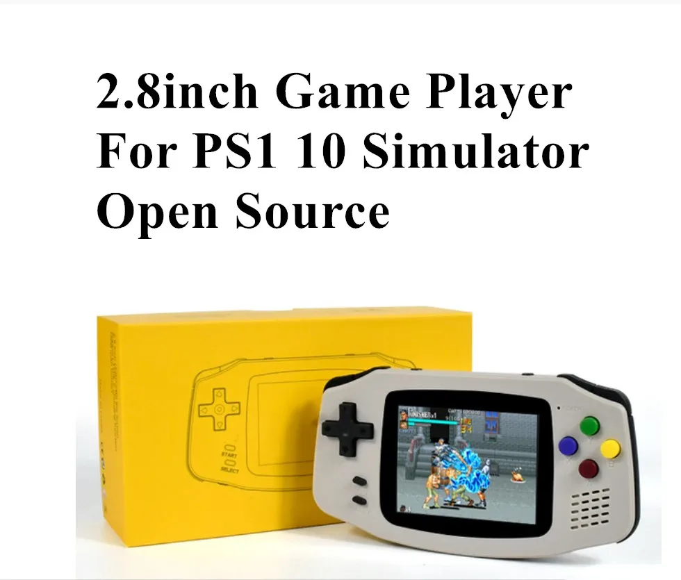 POWKIDDY A30 2.8 inch Mini Pocket Handheld Game Player Open Source 64GB 10000 Retro Video Games Console For PS1 Support Add ROM