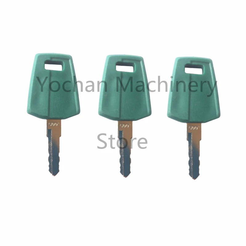 

3 Pcs C001 Ignition Replacement Key For Volvo Excavator Wheel Loader EC55 EC60 ELI80-0124 11444208