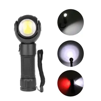 

Waterproof 360 Degree Rotatable T6 LED Torch Flashlight with Magnet COB Work Light