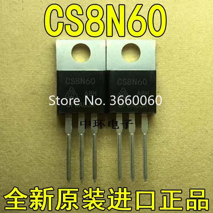 10 шт./лот CS8N60-220 полевого транзистора 8A 600V