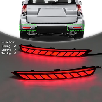 

LED Reflector Rear Bumper Tail Light for Subaru Forester 2008-2018 Driving Stop Brake Lamp with Dynamic Turn Signal