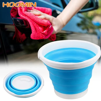 

HOOMIN PP Foldable Bucket Portable For Tourism Outdoor Fishing Promotion Camping Save Space Car Wash Bucket