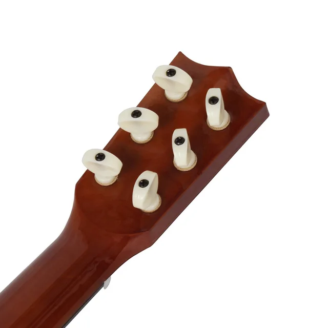6 Strings Small Bass Acoustic Guitar Musical Instruments with Picks Basswood Ukulele for Children Kids Playing Learning Toy Gift 4
