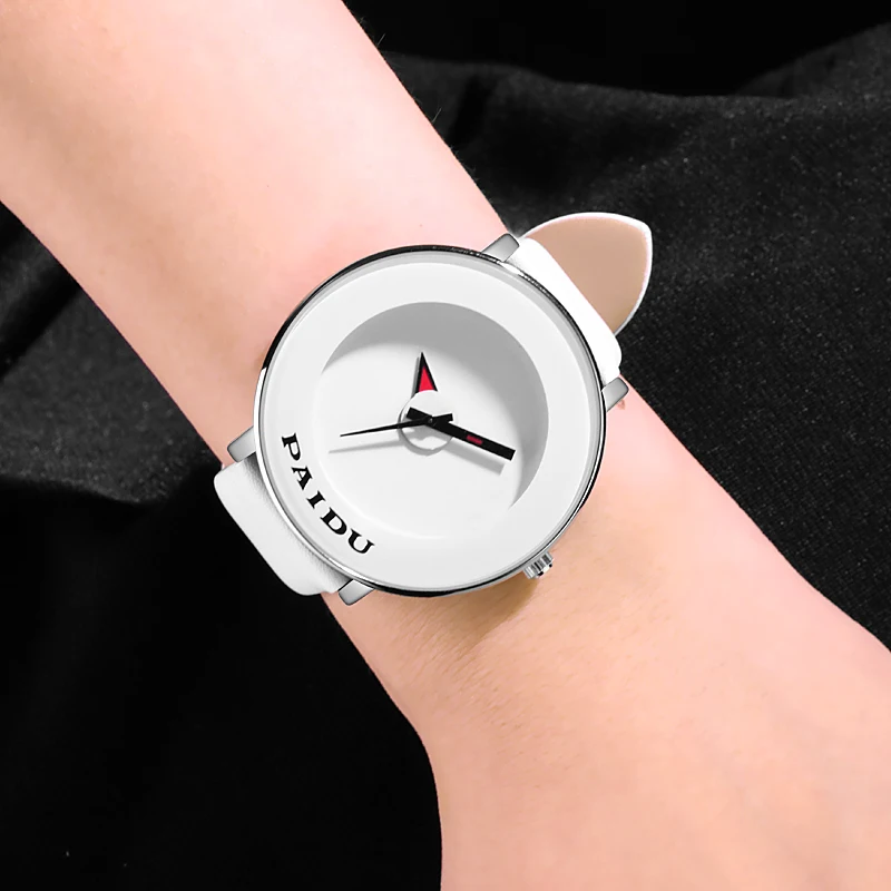 Новые популярные модные часы для влюбленных мужчин и женщин Креативный дизайн Часы повседневные аналоговые наручные часы Женские платья парные часы подарки