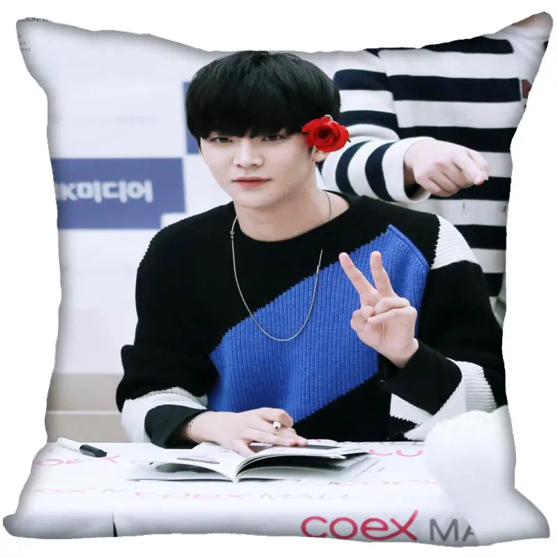 16 Пользовательские Kpop SF9 печатные квадратные шелковые наволочки 40x40 45x45 50x50 60x60 две стороны атласная Наволочка логотип на заказ - Цвет: 16