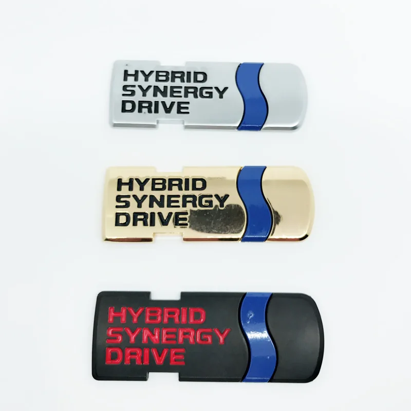 Металлическая, для машины эмблема наклейка автомобильный значок наклейка для Toyota Hybrid Synergy Drive Letter Prius Camry Rav4 Crown Auris аксессуары
