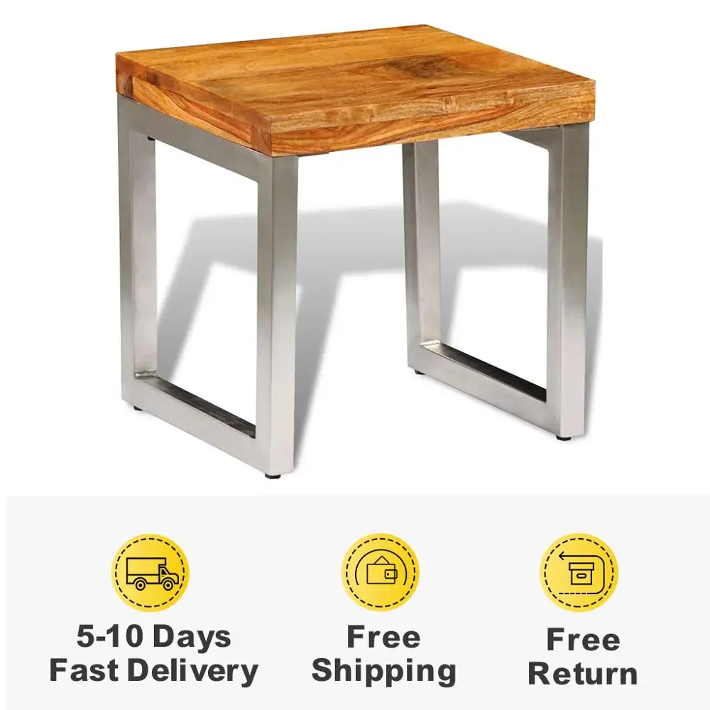 Tanio Prosty drewniany stolik brązowe stoliki stołowe z litego drewna