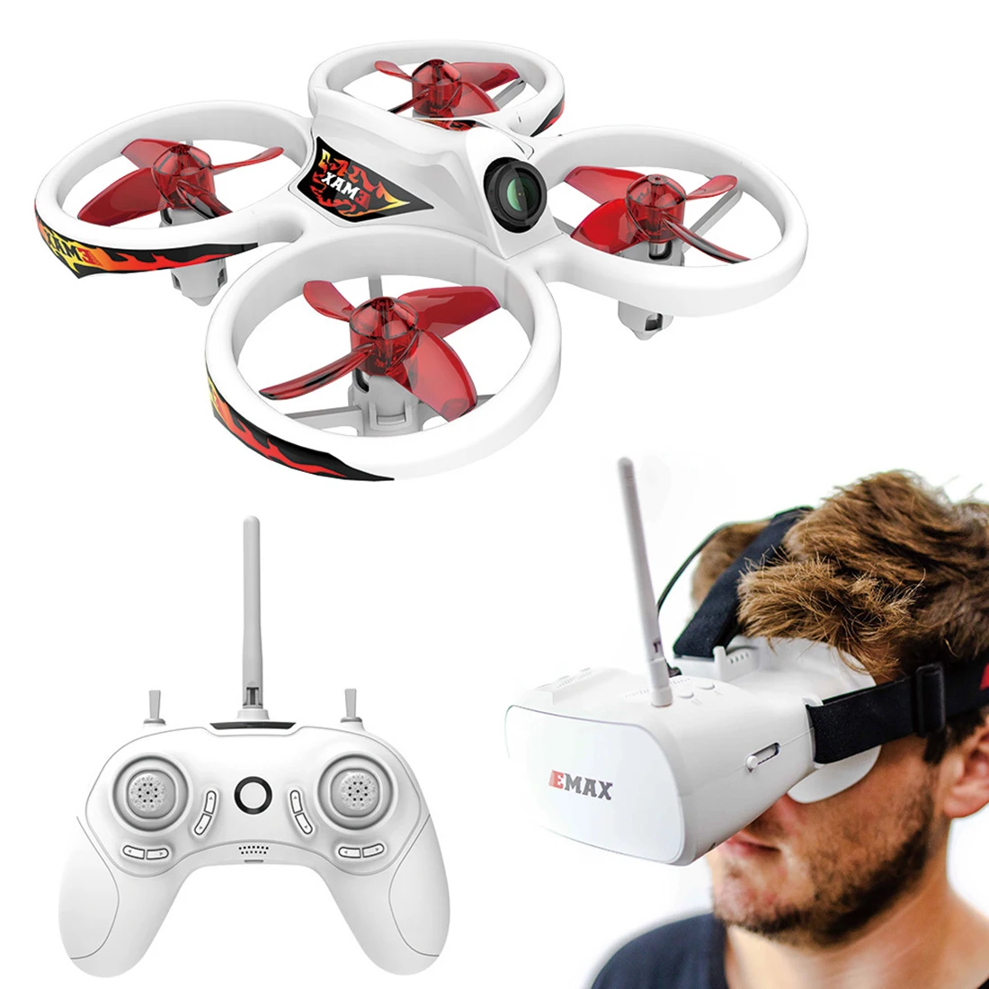 

EMAX EZ Pilot 82 мм Мини 5,8G Внутренний FPV гоночный Дрон с камерой очки Радиоуправляемый Дрон 2 ~ 3S RTF/ BNFVersion
